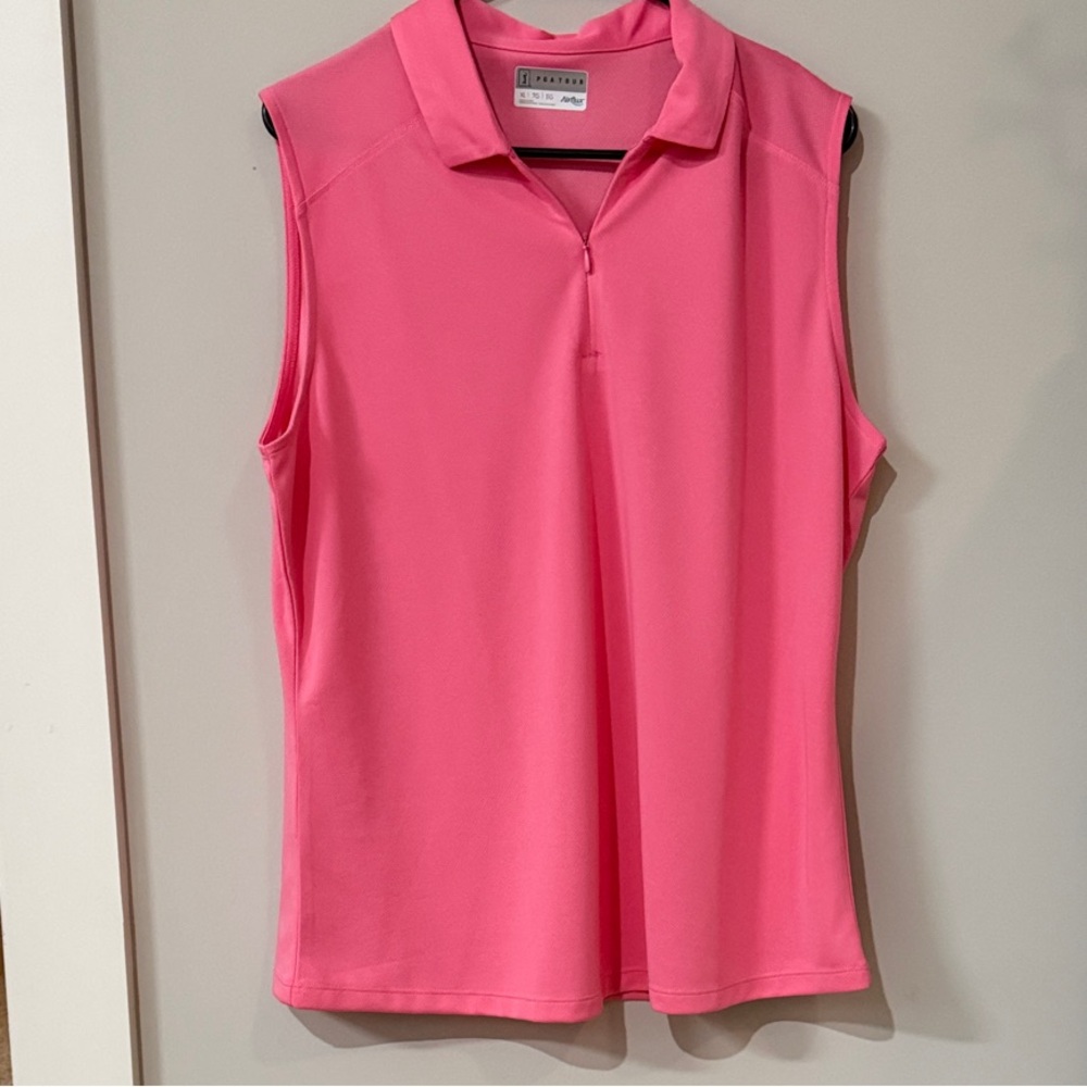PGA Tour Women's Vibrant Pink Sleeveless Tank Top
